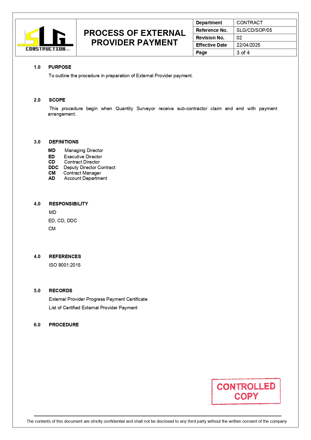 SLG-PRO-SOP Page 3